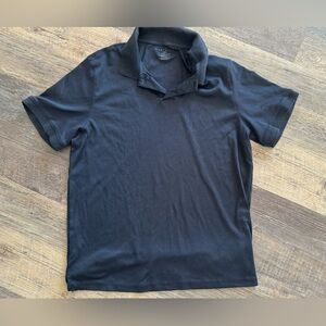 Men's‎ Perry Ellis navy blue Short Sleeve polo Shirt top large